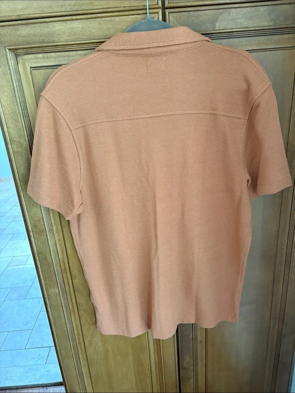 J. Crew Men’s Short-Sleeve Button Shirt in Rust